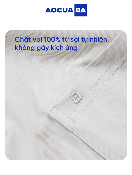 Áo thun AOCUABA 100% Cotton - Trắng