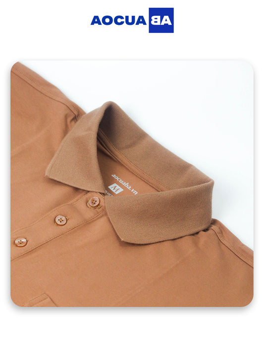 Áo Polo AOCUABA - Nâu trơn PTL