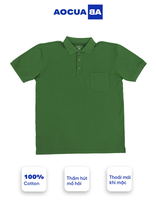 Áo Polo AOCUABA - Xanh Lá trơn PLT