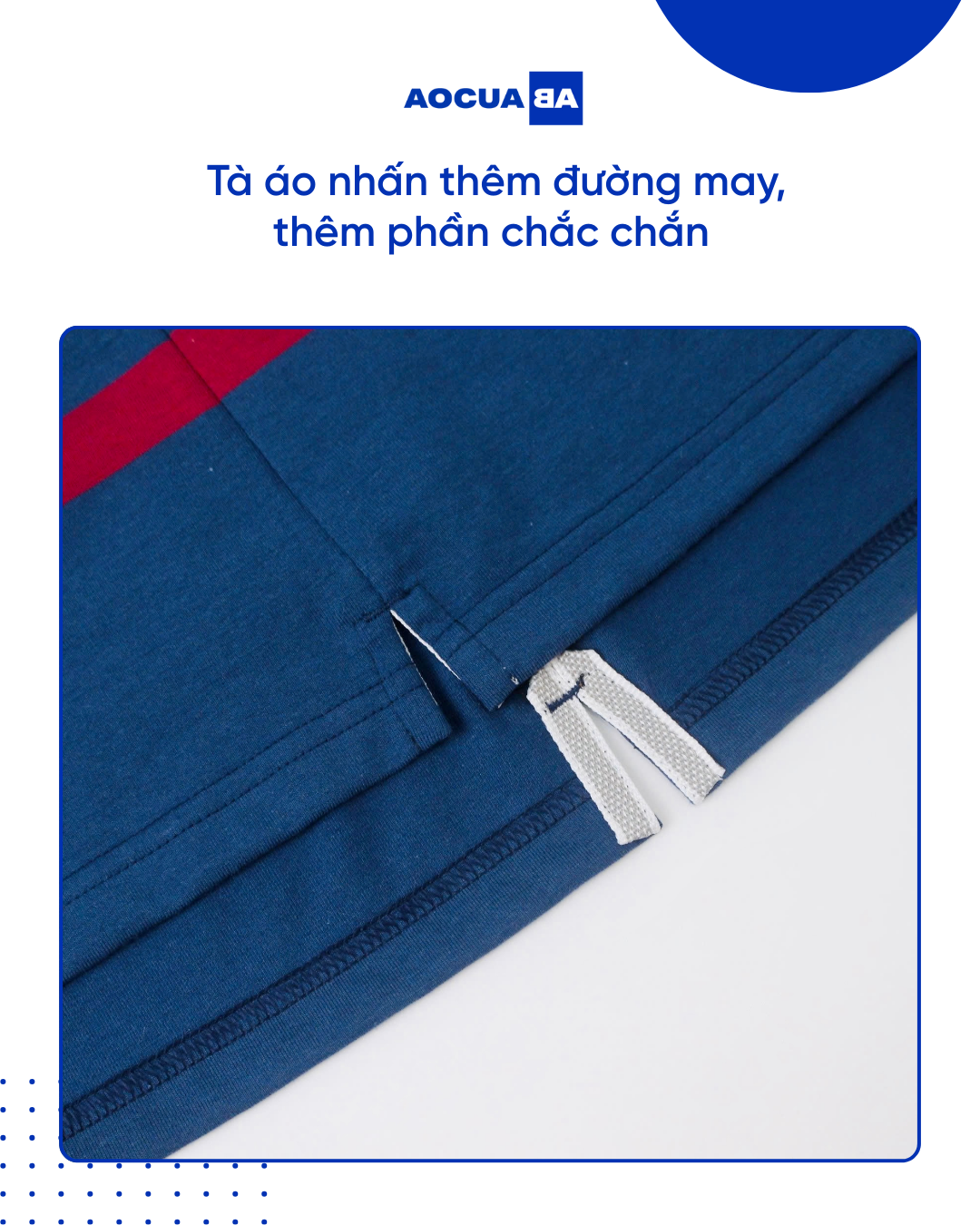 Áo Polo AOCUABA - Xanh NAVY sọc PLS