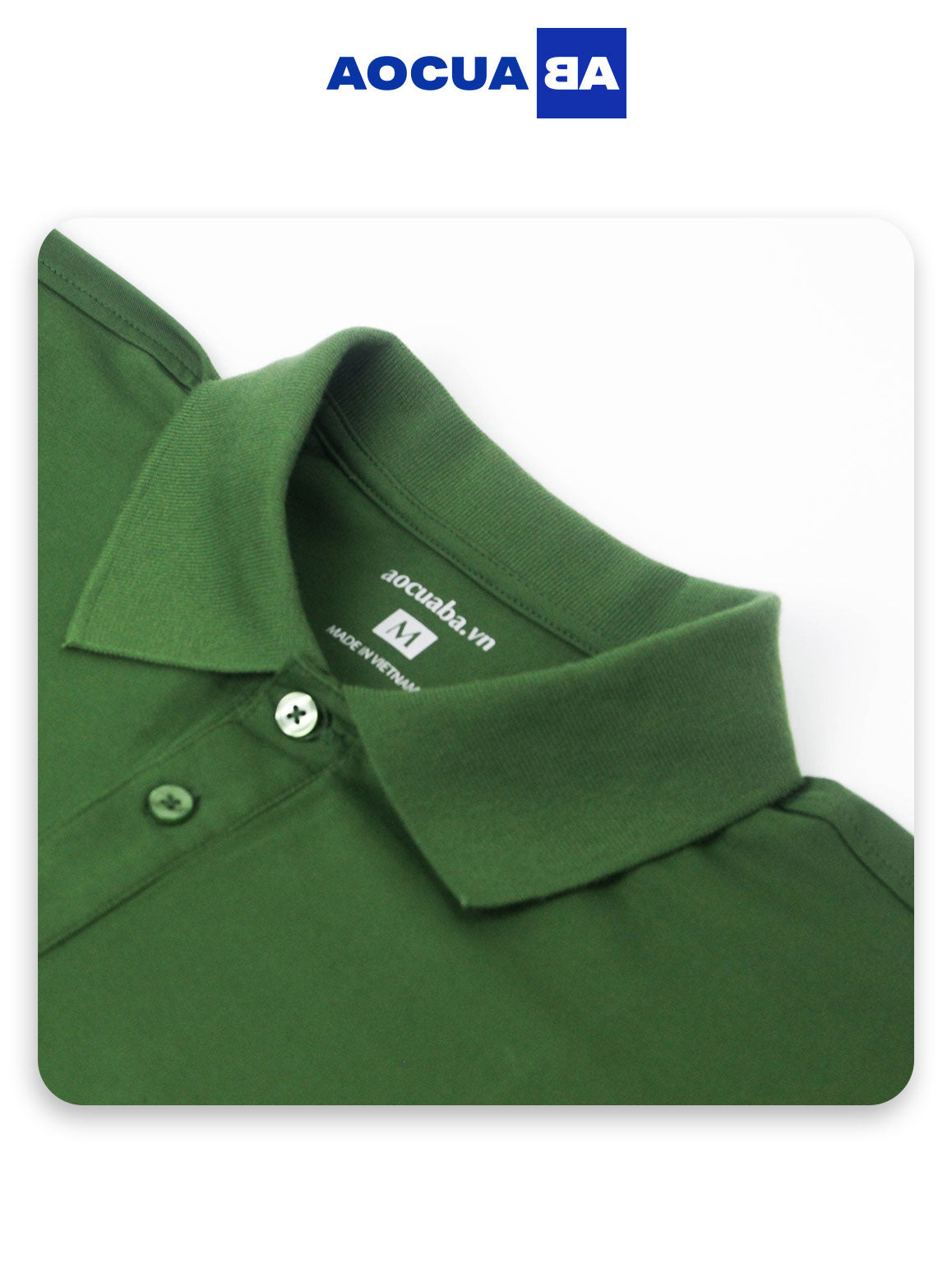 Áo Polo AOCUABA - Xanh Lá trơn PLT